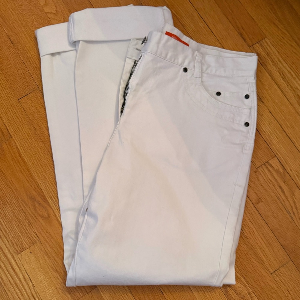 New Jensen White Straight-Leg Jeans size 42 ❤️